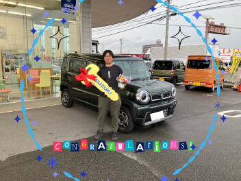 【祝・ご納車】こだわりカラーがカッコいい！ハスラー HYBRID Gをご納車いたしました！